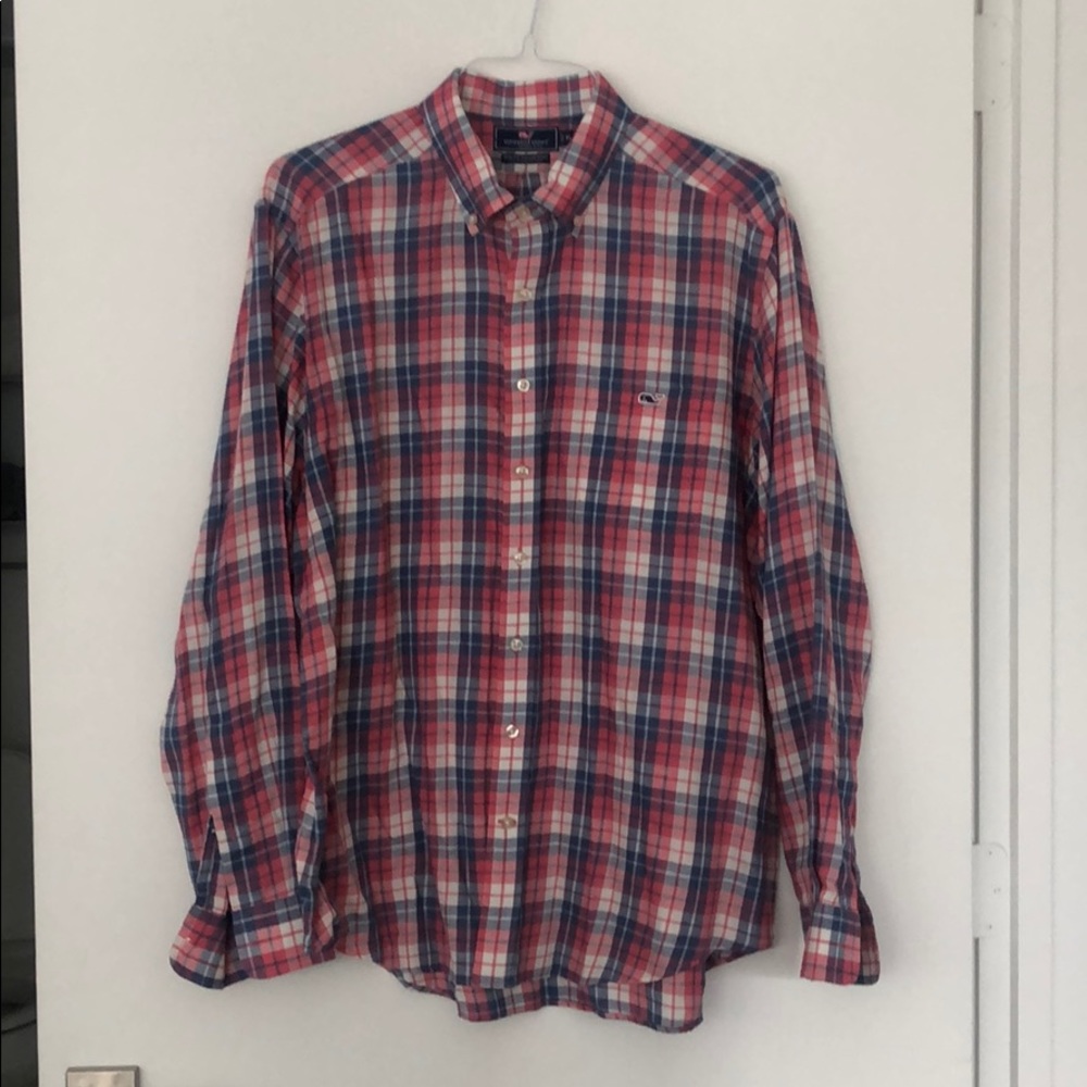 Vineyard Vines LS Plaid Button Down